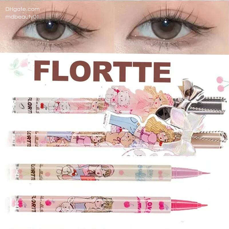 FLORTTE MIKKO ed Color Liquid Easy To Wear Eyeliner Eye Waterproof Lasting Quick-dry Liner Flortte Mikko Cosmetic X250702