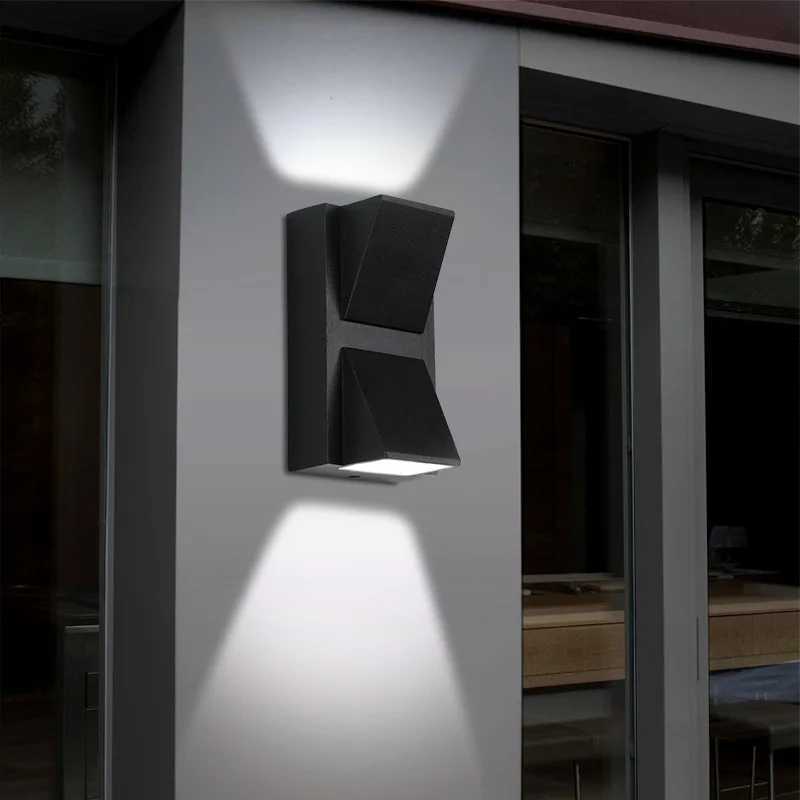Aluminium Wall Lamp Waterproof Outdoor LED Wall Light IP65 Garden Lighting Lamp for Sconce Balcony Decoration AC110V 220VXJ250624