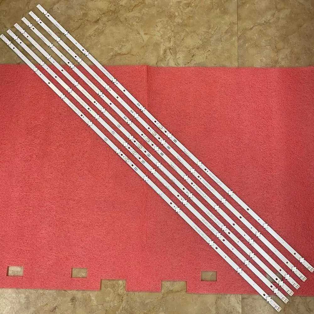 12 PCS/set LED backlight strip for TV 65UJ634V 65UJ6300 65UJ630V 65UJ5500 65UK6100 65UJ63_UHD_A B C D NC650DGEAAFX7 EAV 64054301 W250701