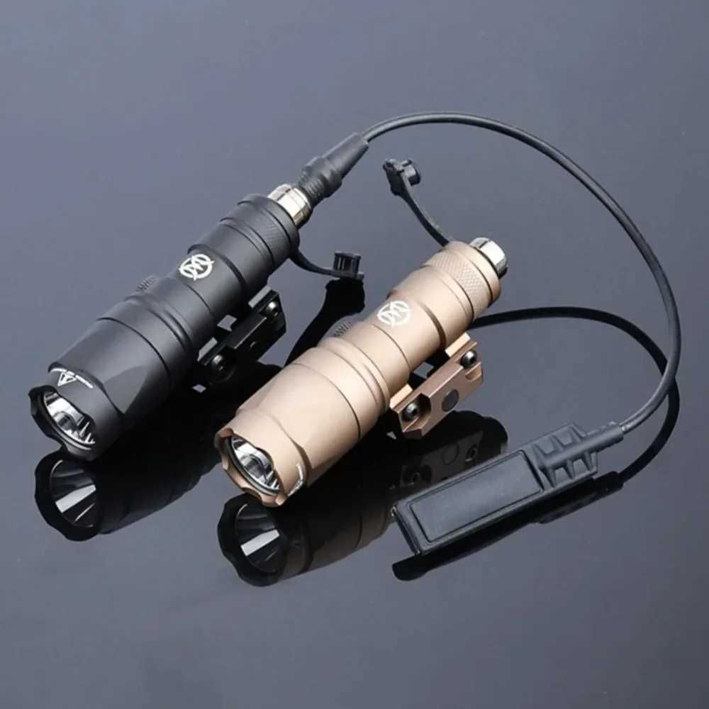 Tactical M300A Weapon Gun Light for AR15 Rifle Scout Light Outdoor Hunting LED Flashlight with Pressure Switch Fit 20mm RailXJ250701