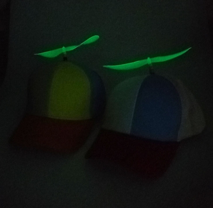 Ball Caps 3PCS/LOT removable Dragonfly Rainbow Sun Cap Funny Adventure Dad Hat Snapback Hat Helicopter Propeller Design for Adult child
