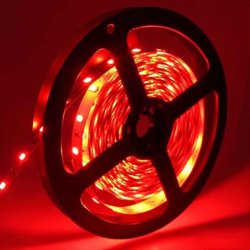 Red 5V USB Charging LED Strip Lights Tape for Smart TV Backlight for Gaming Room Decoration Home Bedroom Room Decor Lighting Lamp W250701