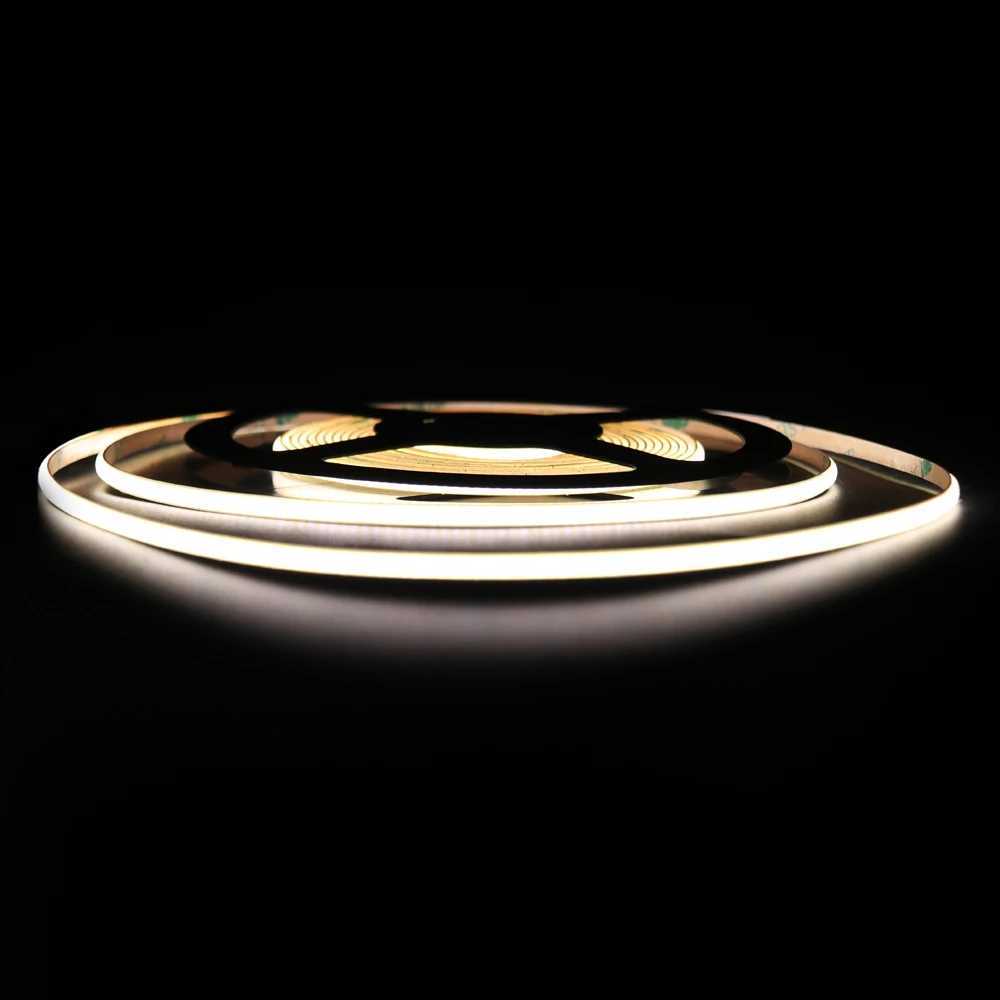 4mm wide COB LED Strip Lights 480LEDs/m DC5V/12V/24V RA90 3000K/4000K/6500K/ Blue / Ice blue/red/green/pink/yellow/purple W250701