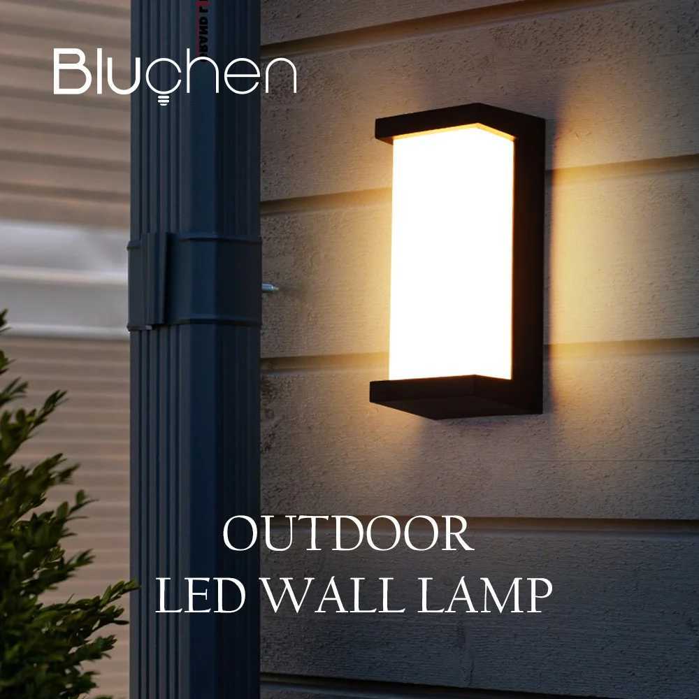Outdoor Wall Lamp LED 24W Waterproof Outside Wall Lights AC90-260V Exterior Wall Sconces for Hotel Villa Big Porch Garden Gate XJ250624