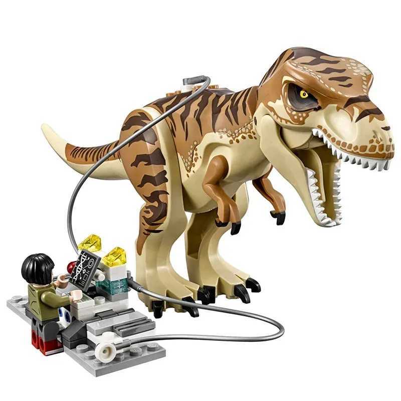 Compatible MOC Brick Sets Dinosaur Series Building Blocks T. rex Transport Car Truck MOC World Park Toys for Kids Gifts XJ250702
