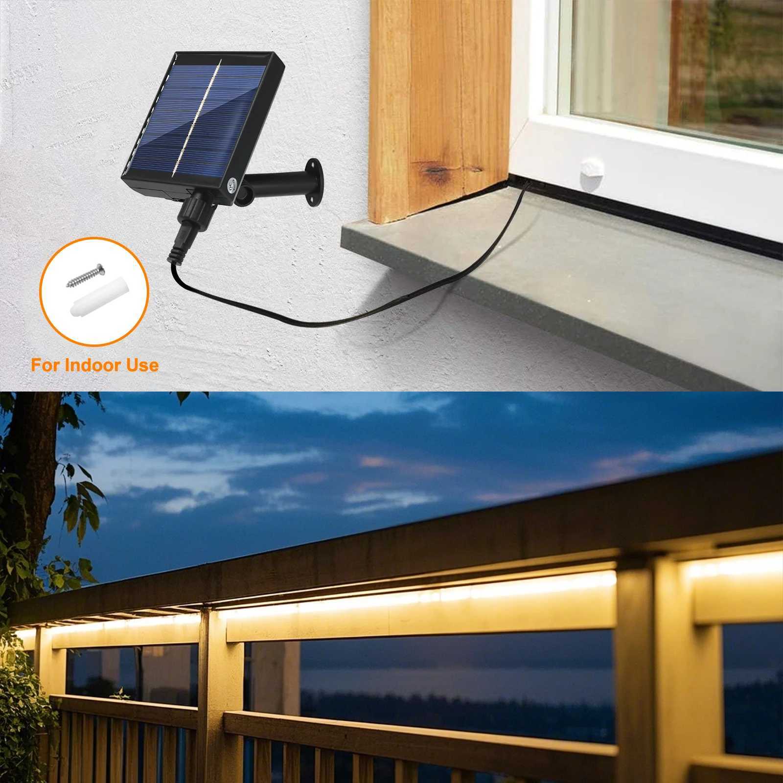 24V Solar COB Neon Light Strips 320LEDs/m Flexible Light 6x12mm Waterproof IP67 5m 10m LED Strip For Outdoor Garden Decoration W250701