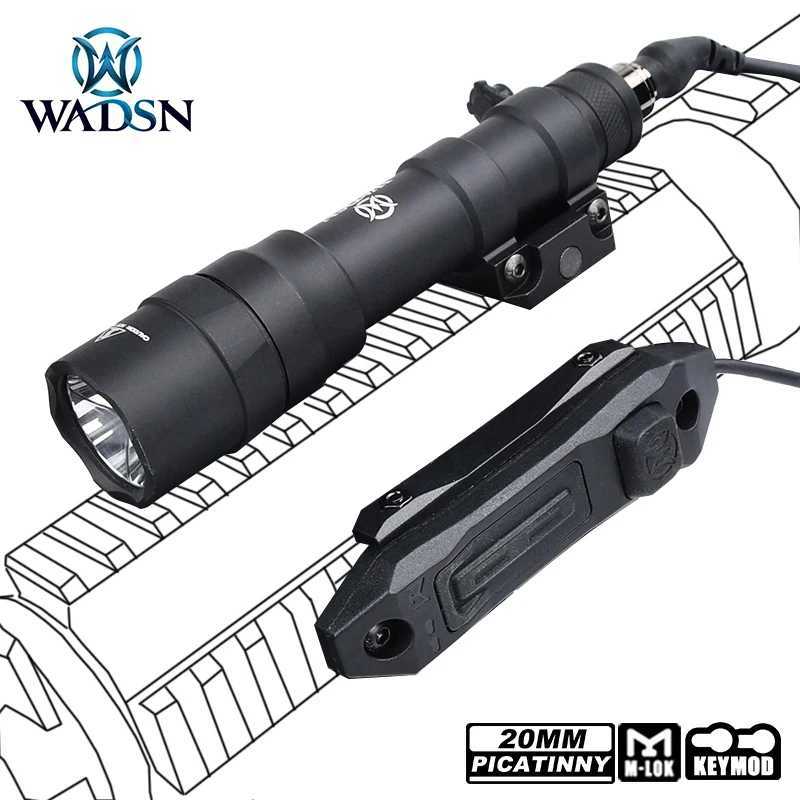 WADSN M600DF Flashlight Powerful 1400Lumen Tactical Augmented Dual Function Pressure Switch Airsoft M600 Hunting Scout Light XJ250701