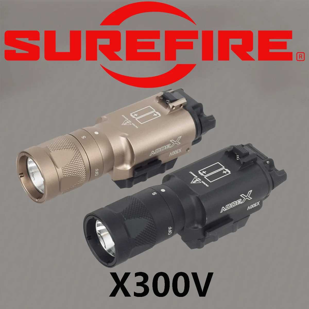 SureFire X300 X300U Ultra X300V XH35 X300UH-B Metal Pistol Gun LED Light Fit 20mm Rail Airsoft Weapons Flashlight Hunting Torch XJ250701