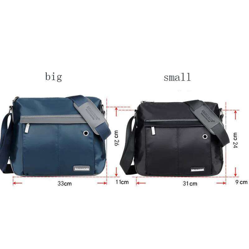 New Waterproof Men's Single Shoulder Diagonal Oxford Cloth Material Multi-functional Large-capacity Casual Student Bag