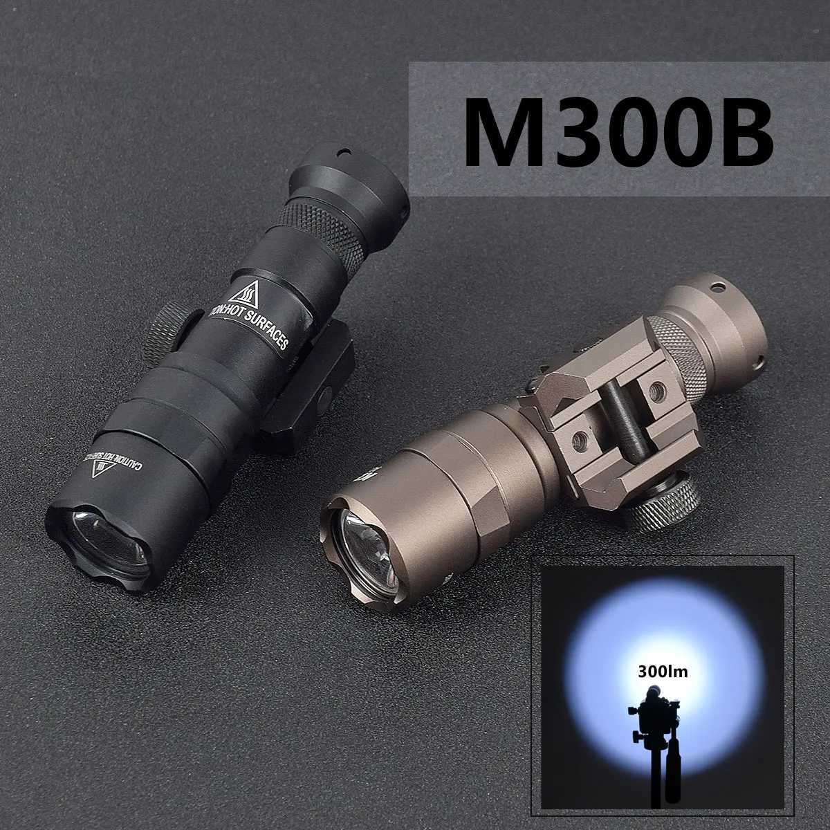 US Warehouse Surefire M600B M300B M300C Ultra Tactical Scout Light Rifle Weapon Flashlight Hunting Momentary Pressure SwitchMLOK XJ250701