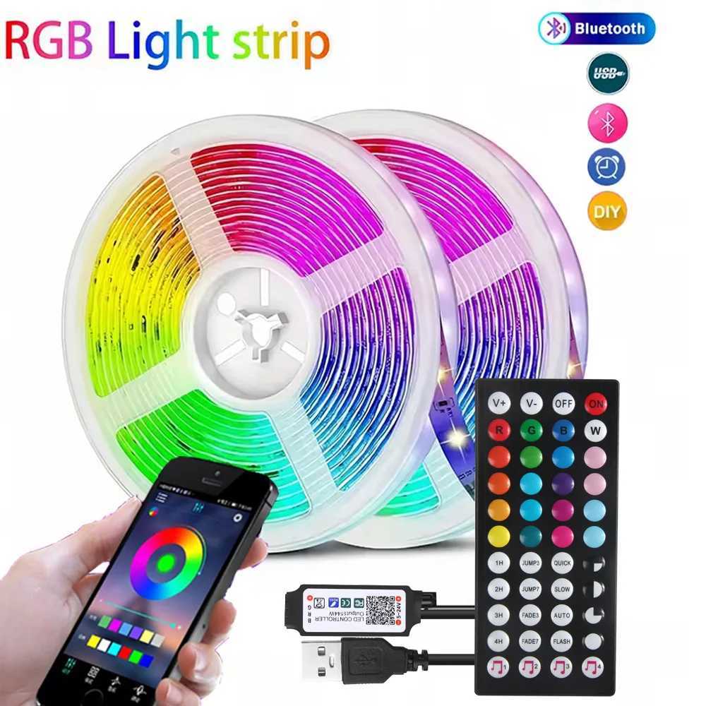 RGB3535 LED Light Strip Multi-Color Music Sync APP Controlled With 44Keys Remote Christmas And Halloween Party Decoration W250701