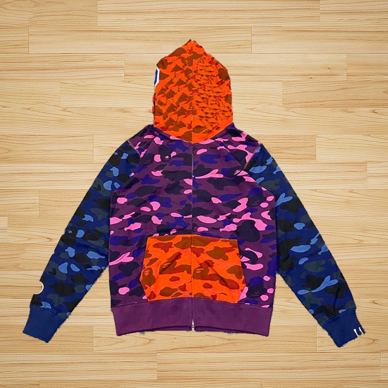 Mens Designer Hoodies Full Zip Up Jackets Men Women Sweetwear Jacket Camouflage Pattern Hoodie Sweatshirts For Male Colors Womens Clothing Asian Size M-3XL z1d
