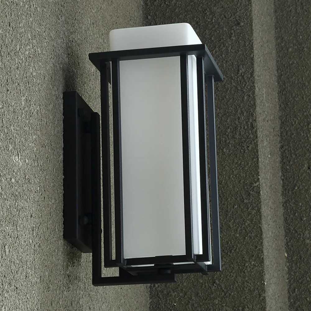 Bymaocar 110v Elegant Simple American Iron Outdoor Wall Lamp Porch Lighting Wall Mounted Weatherproof Rustproof Fit 6-18 Area. XJ250624