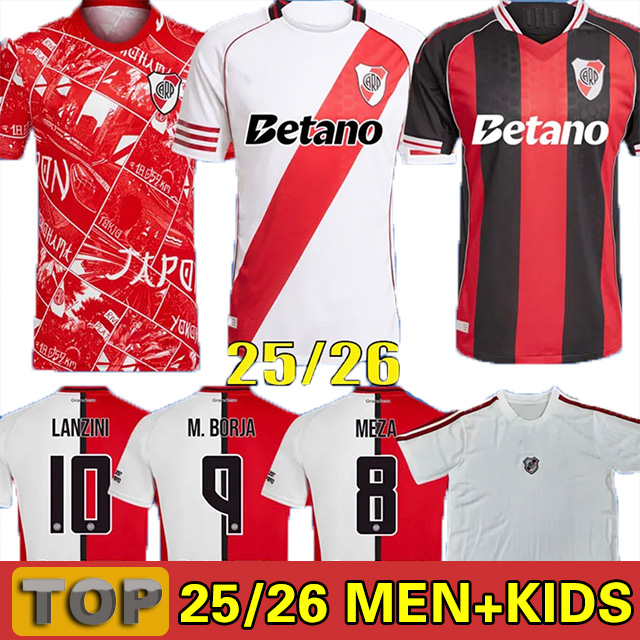 fans player version Soccer Borja 2025 2026 River Plate special J.aarez Home Jerseys Palavecino 3rd Camiseta Perez De La Cruz 25 26 Third Away Football Concept