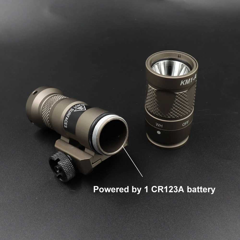 Tactical Light M300V IR Lighting LED White Scout Flashlight w/ Remote Pressure Switch for Hunting Picatinny Rail XJ250701