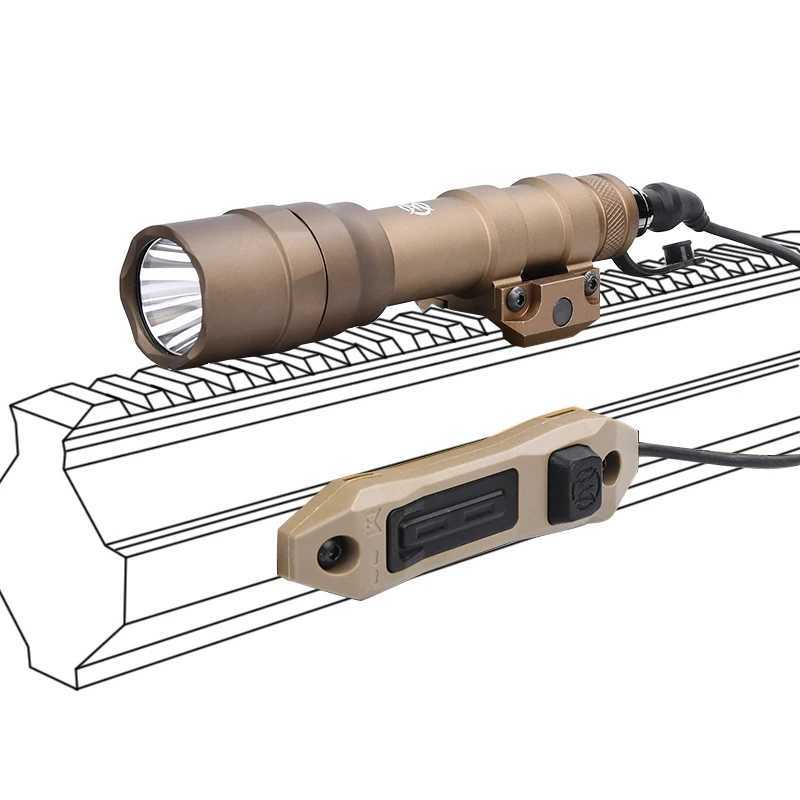 WADSN M600DF Flashlight Powerful 1400Lumen Tactical Augmented Dual Function Pressure Switch Airsoft M600 Hunting Scout Light XJ250701