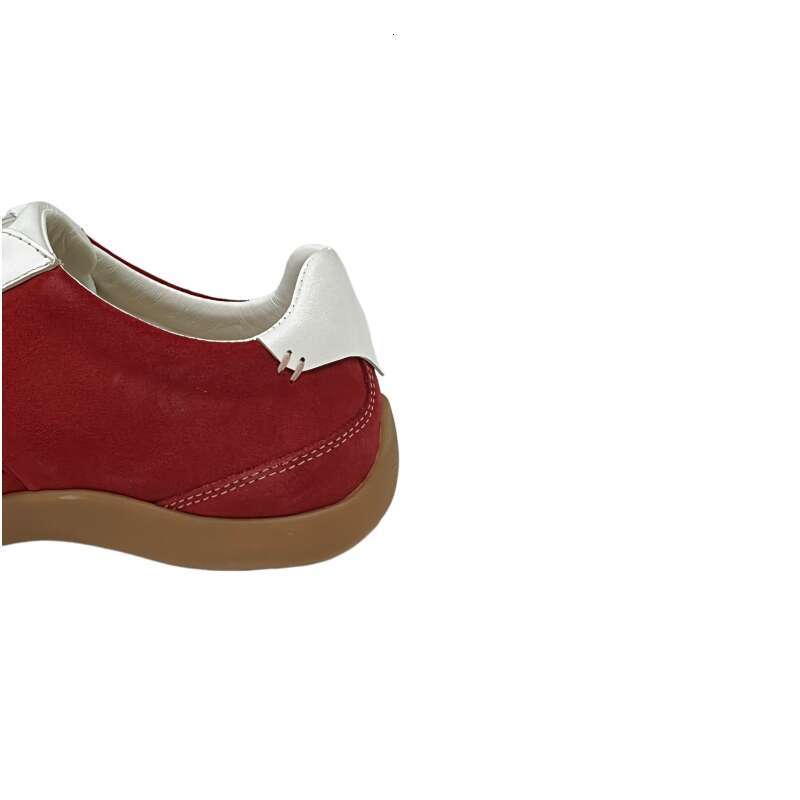 Classic Red Casual Skate Shoes - Comfortable and Stylish Low-Top Design Okimoz