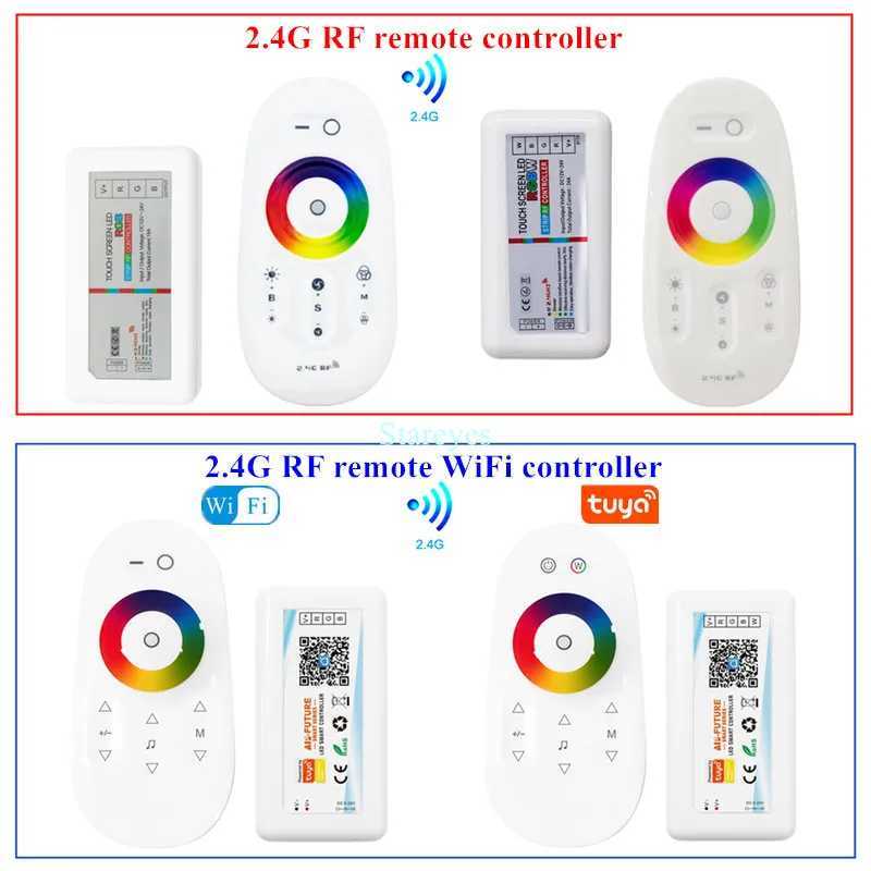 LED Strip 5m 10m 15m 20m 25m 30m SMD 5050 RGB RGBW 60LED/m 12V tape Rope Ribbon Kit WiFi Tuya Music 2.4G RF remote controller W250701