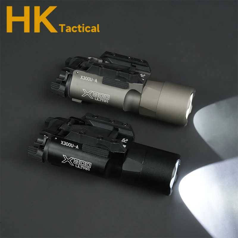SF X300 X300U M600 M300 Tactical Scout Light Momentary/Constant HK416 AR15 G17 G19 Hunting Weapon Flashlight for 20mm Rail XJ250701