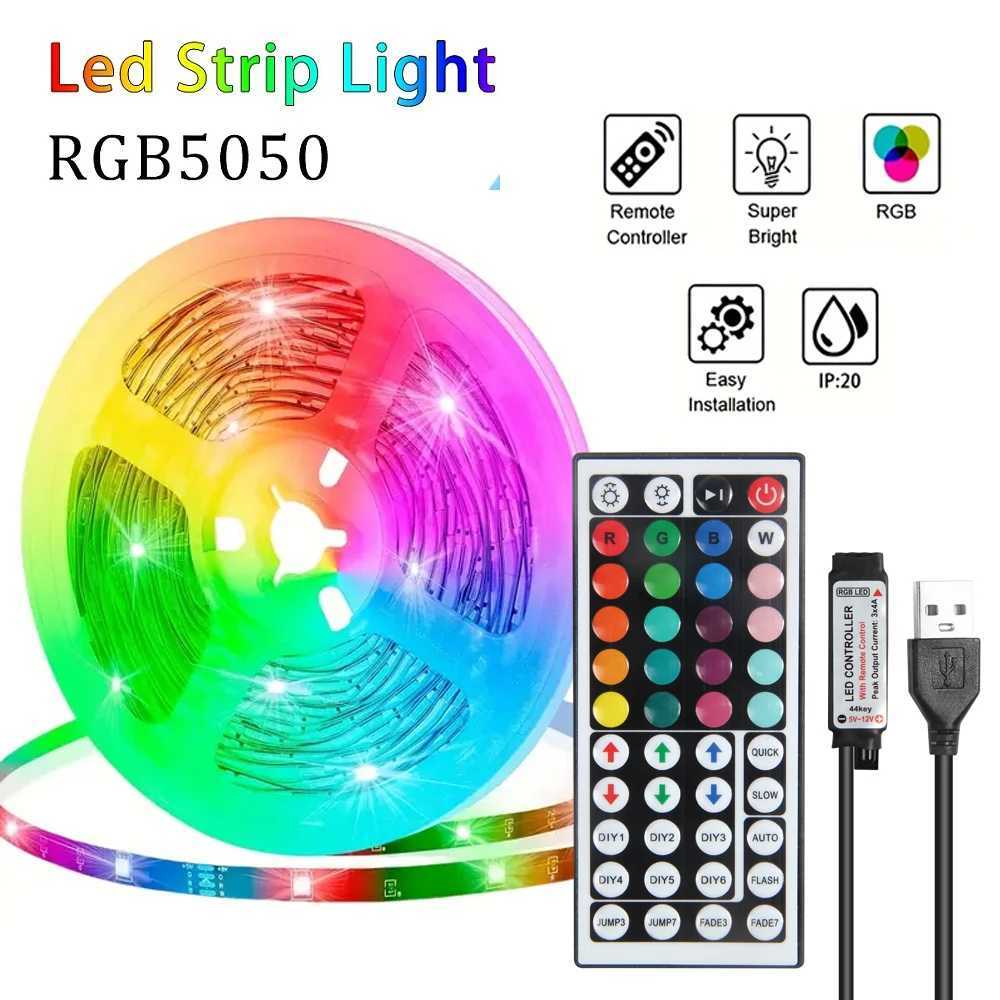 RGB LED Strip Lights 3535 Bluetooth APP Control Color Changing Light Flexible LED Lamp Tape Ribbon for Room Decoration Backlight W250701