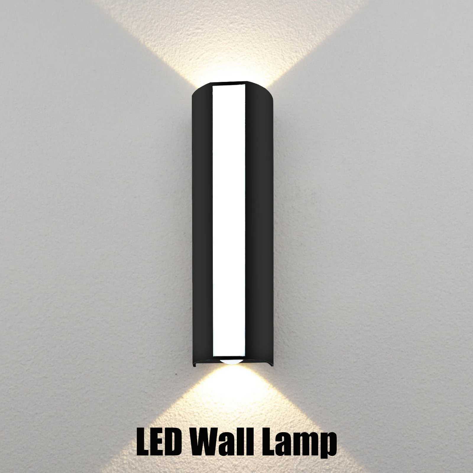 1PCS LED Wall Lamp AC85-265V Indoor Outdoor Wall Light 10W Waterproof For Bathroom Porch Kitchen Bedroom Corridor Living Room XJ250624