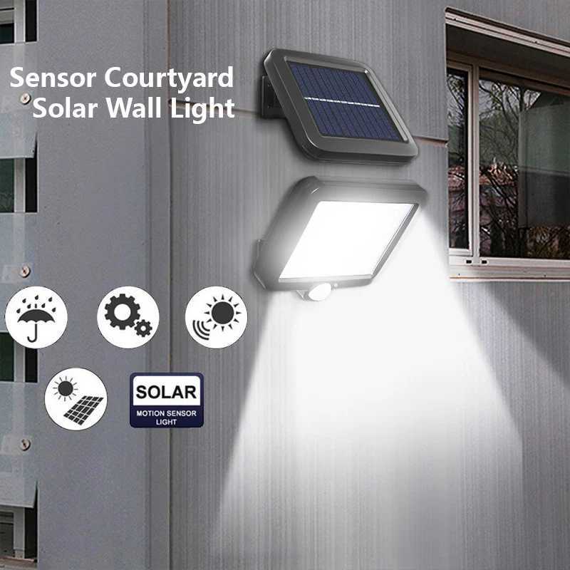 120COB Solar Street Light Motion Sensor Solar Light with 5m Extension Cord Indoor and Outdoor Lighting Wall Light SpotlightXJ250624