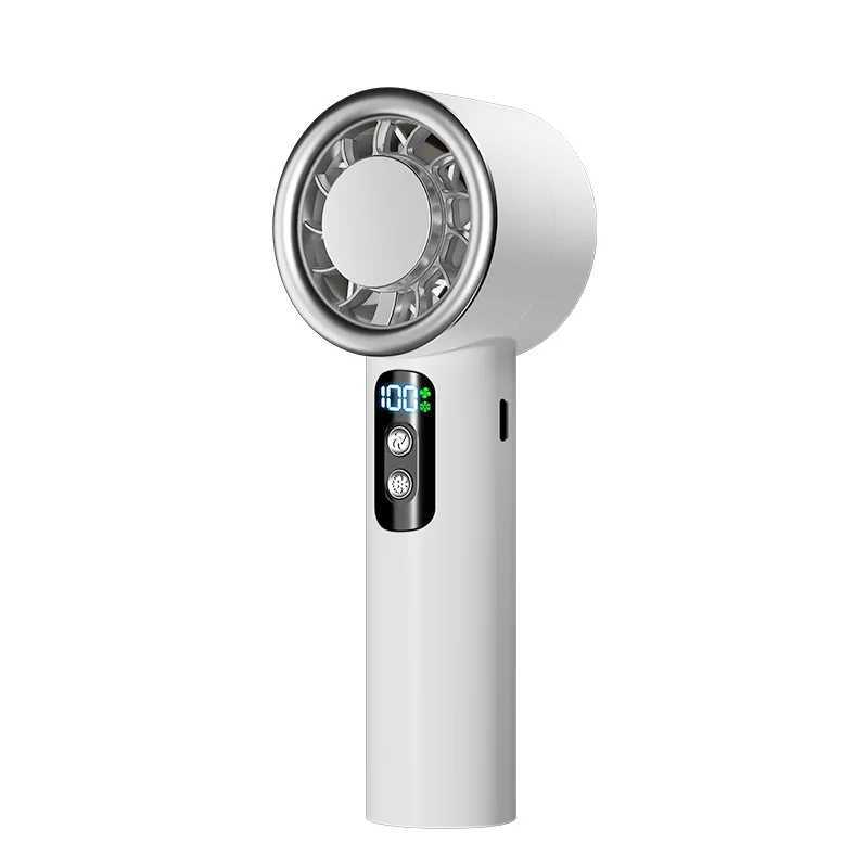 Summer Portable Ice Compress Handheld Turbo Fan 3 Wind Speeds Adjustable Mini Personal Fan Battery Operated Electric Fan T250702