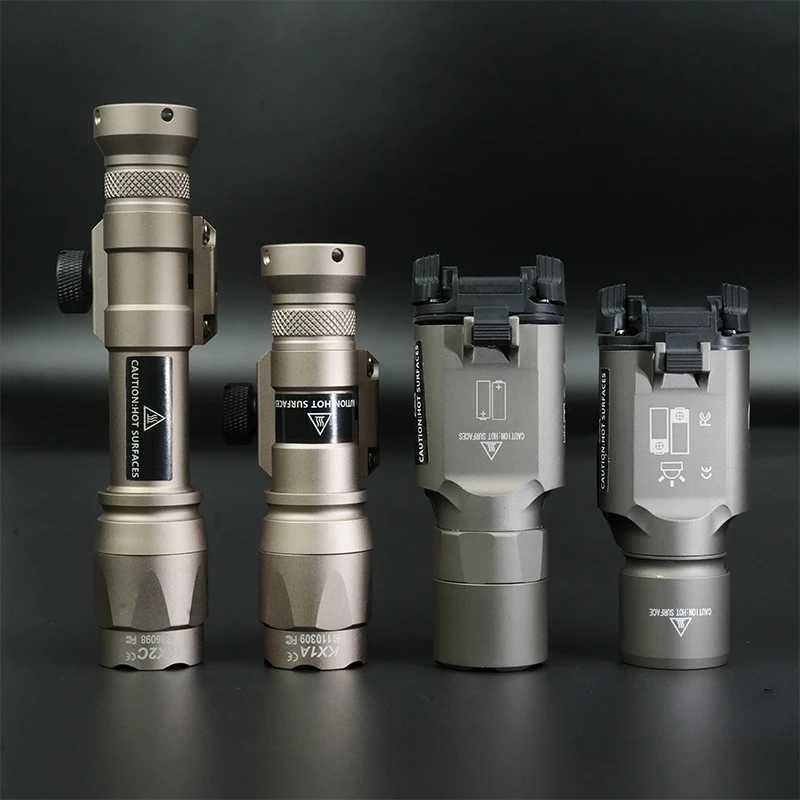 US Warehouse M600C M600 M300 X300U Ultra Tactical LED Scout Light Rifle Weapon Flashlight Hunting Momentary Pressure Switch XJ250701