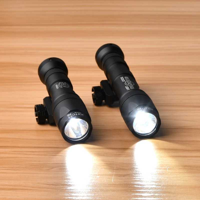 Surefir Airsoft M300A M300 M600C Tactical Scout Light Dual Pressure Switch AR15 Rifle Weapon Flashlight LED SF Hunting Gun Lamp XJ250701