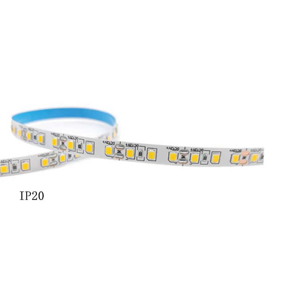 Golden Yellow 5m Non Waterproof Set DC12V LED Strip 2835 8mm IP20 120LEDs/m for Home Decoration 12V DC flexible led tape ribbon W250701