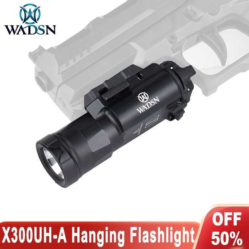 WADSN Metal X300 X300UH-A Hanging Flashlight High Power White LED Light 800 lumens Hunting Airsoft Pistol Gun Lamp Accessories XJ250701