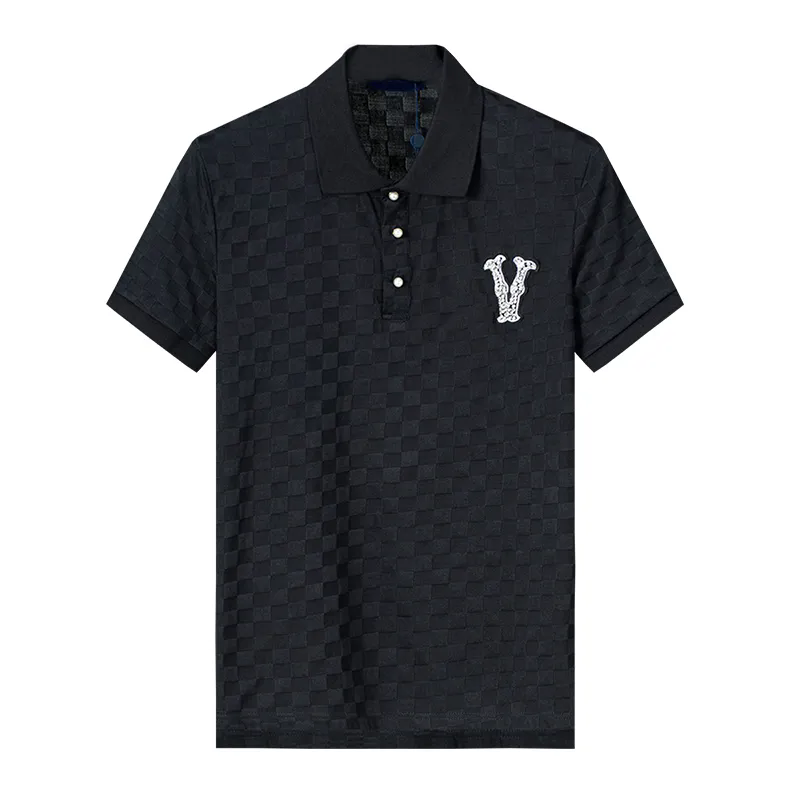 Summer Brand Clothes Luxury Designer Polo Shirts Men's Casual Polo Fashion Snake Bee Print Embroidery T Shirt High Street Mens Polos