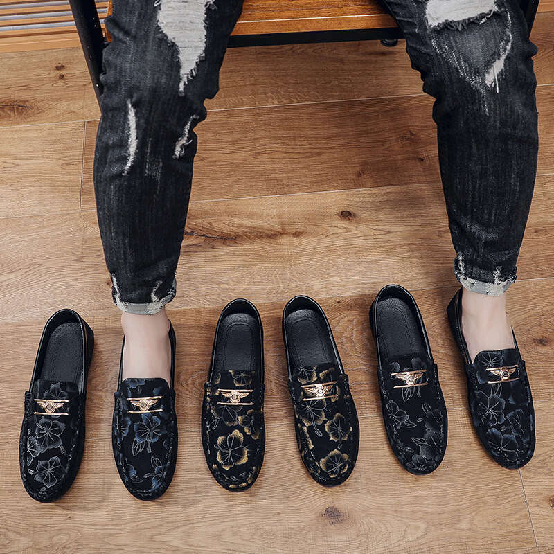 Spring New Low-top Free shipping big size Men's Casual Shoes Fashion Versatile Loafers One-step Slip-on