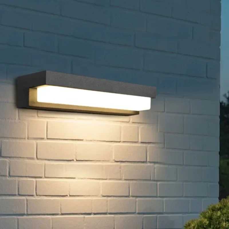 Solar LED Wall Light IP65 Waterproof Outdoor Wall Lamp with Motion Sensor Garden Balcony Decor Villa Door Number Indoor LightingXJ250624
