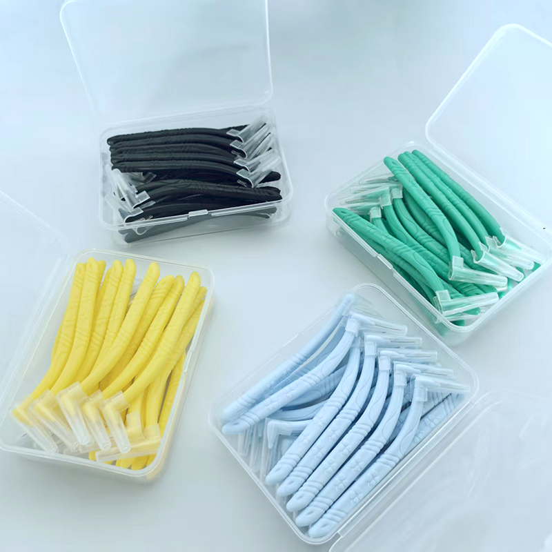 Interdental brush L-02 clover, interdental brushing wire brush bristles toothpick brush teeth cleaning brush wholesale