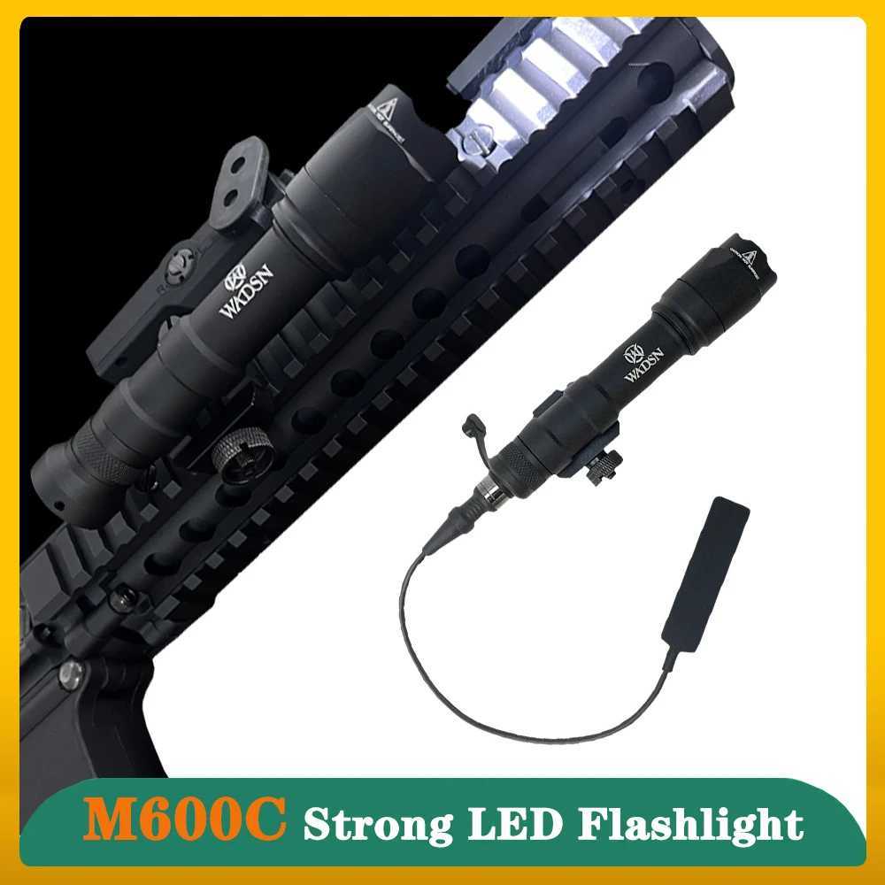LED Flashlight M600C White Strong Light LED 340 lmMaximum Range 100-200 MetersHunting Scout Airsoft Rifle Tactical LightingXJ250701