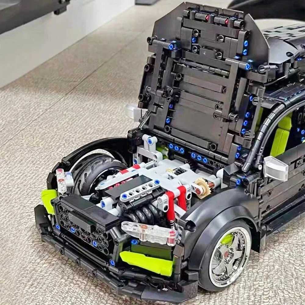 Technical R Avant Car Station Wagon Model Building Blocks MOC Bricks 1 10 Size MINI Cooper Red Car SUV Toys For Boys Kid Gifts Y250701