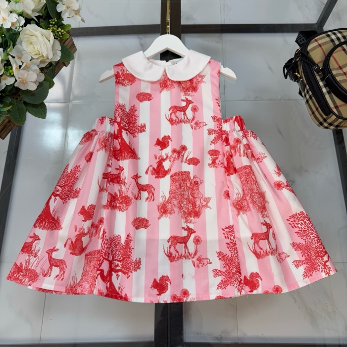 Baby Girl Designer Clothing Girl Luxury Clothing Dresses Children Fashion Clothing Children short clothing High quality size 90cm-160cm F22