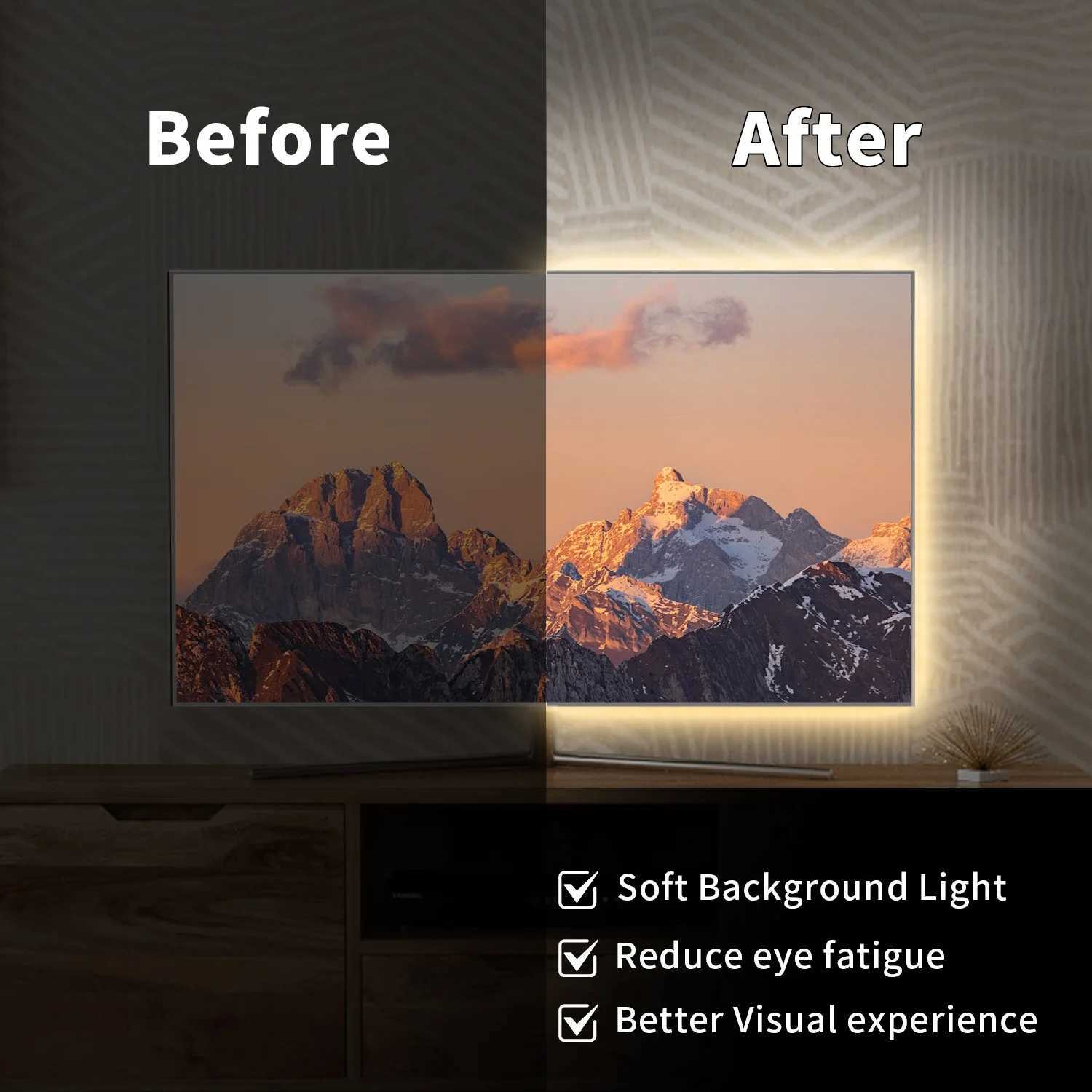 5V COB LED Strip Touch Dimmer USB Plug 320LEDs/m High Density Flexible Led Tape 3000K 4000K 6500K Led Lights Indoor Lighting W250701