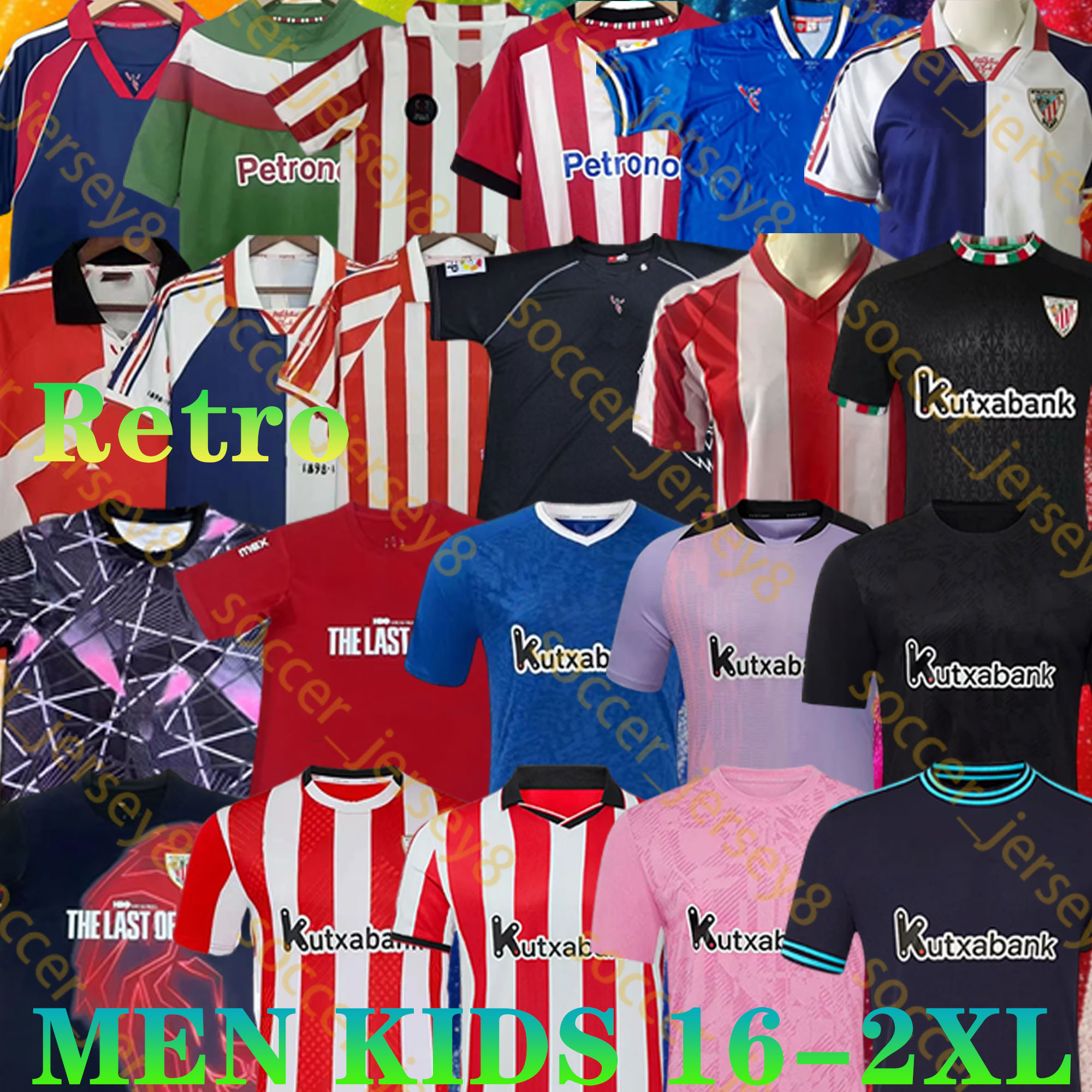 2025 2026 Athletic Bilbao Soccer Jerseys WILLIAMS O.SANCET retro 1984 1995 1997 98 99 01 03 08 2011 12 GURUZETA SIMON UNAI 24 25 26 Men Kids Kit Football Shirt Goalkeeper