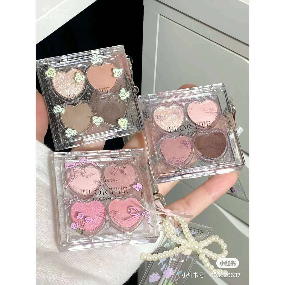 FLORTTE Narcissistic 4 Color Eyeshadow Recliner ltipose Tray X250702
