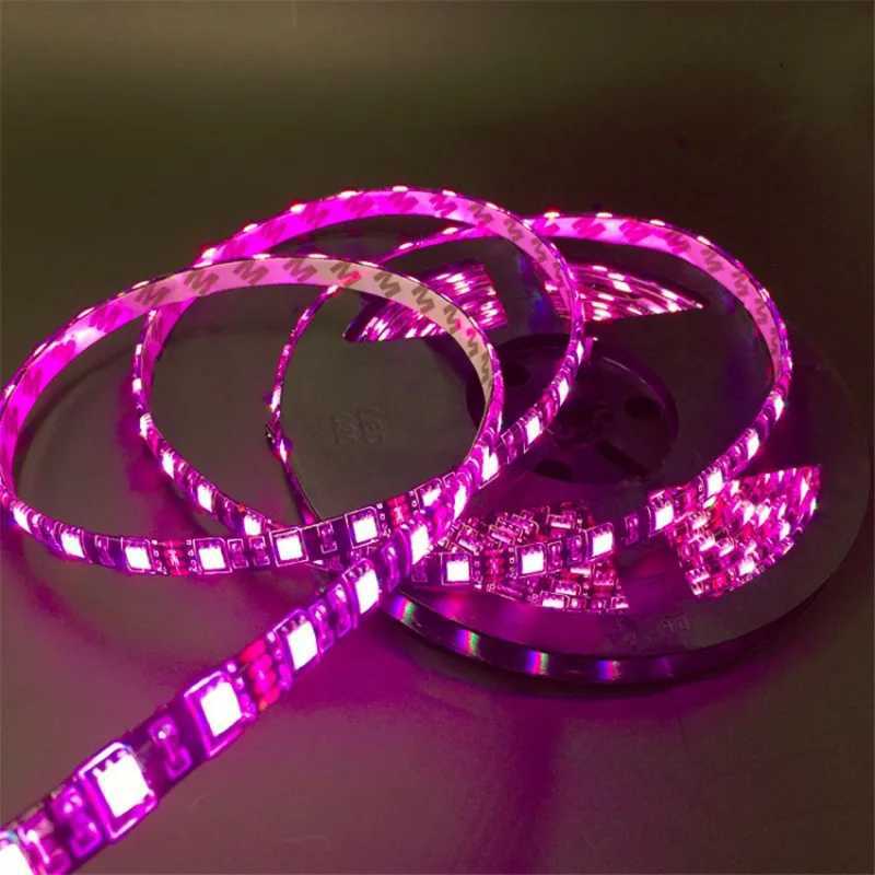 16.4ft Led Strip 5050 RGB 1m/2m/3m/4m/5m Black PCB 12V 60LEDs/m Waterproof IP65/Non Waterproof IP20 For TV Background Decoration W250701
