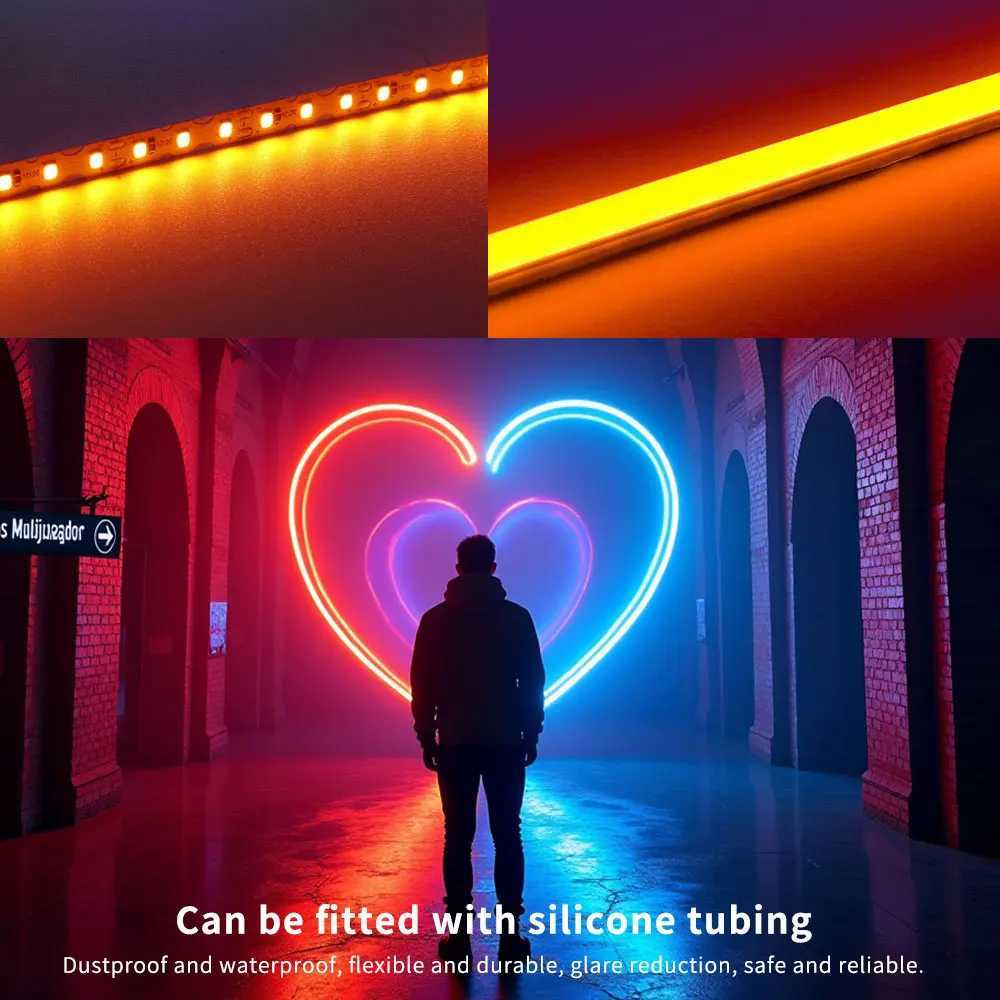 2835SMD LED Strip Light 120Leds/M 6MM Red Green Blue White Flexible Lighting Tape Dimmable Ribbon For Home Bar Decoration DC12V W250701