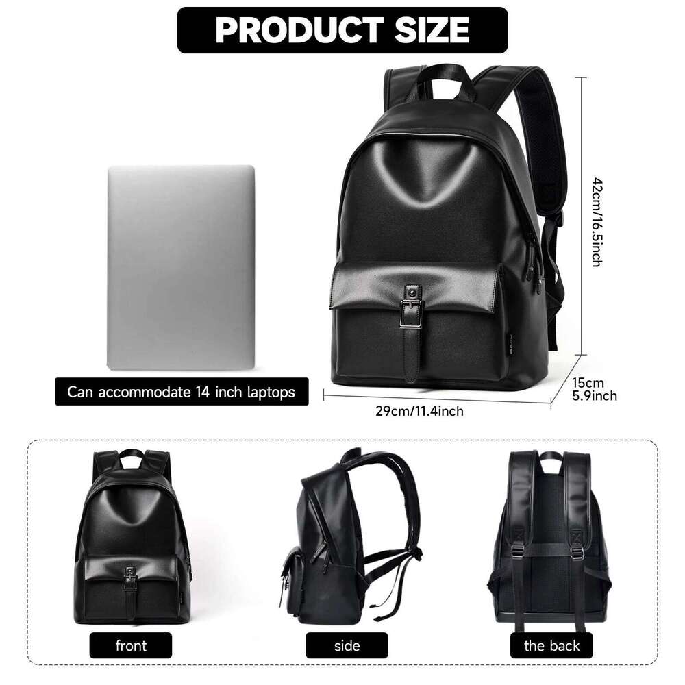 High Quality Men 14 Laptop Backpack Business Travel Rucksack Large Capacity School Bag Fashion Bagpack Mochila
