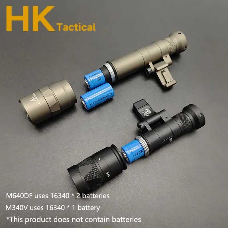 Sotac Tactical SF M640 M640DF Light M640V M340V M340C Flashlight Outdoor Rifle Airsoft Weapon Light LED Lanterna Fit 20mm Rail XJ250701