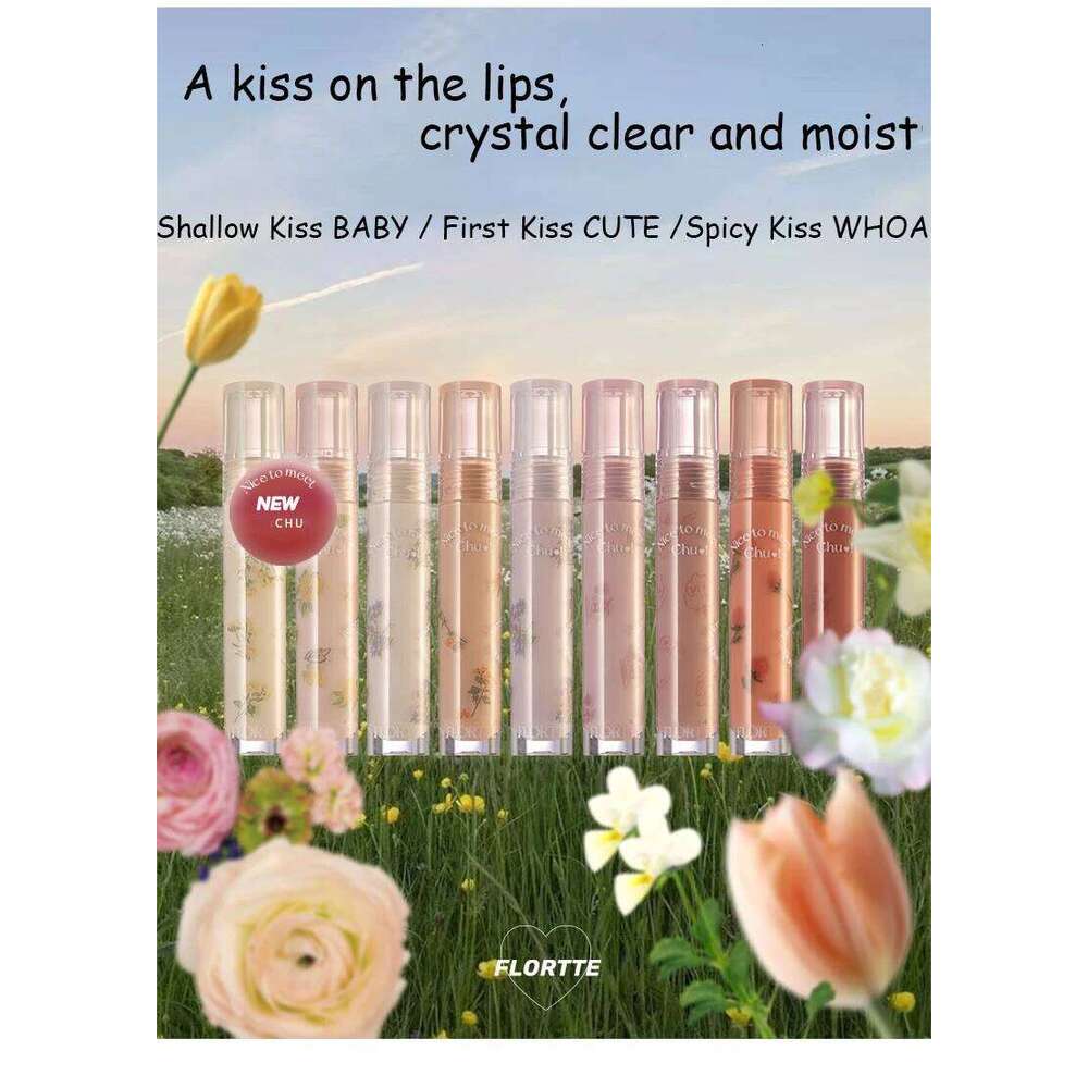 FLORTTE Beauty Lip Lasting Tint First Kiss Series Water Glossy To Meet Chu Blooming Liquid Lipstick Makeup Women Cosmetics X250702