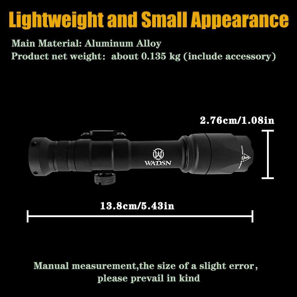 LED Flashlight M600C White Strong Light LED 340 lmMaximum Range 100-200 MetersHunting Scout Airsoft Rifle Tactical LightingXJ250701