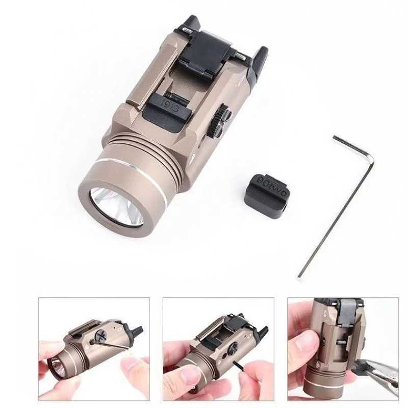 Tactical Hanging Torch/Strong Light/Flashing LED Lighting 800 Lumens LED For 20mm Rail Wargame (NO BATTERY) XJ250701