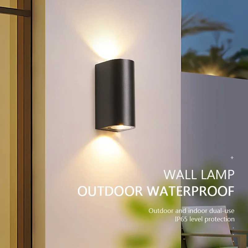 Waterproof LED Outdoor Wall Lamp IP65 Upper Lower Lighting Porch Garden Lamp Indoor Bedroom Bedside Home Decor Wall Light XJ250624