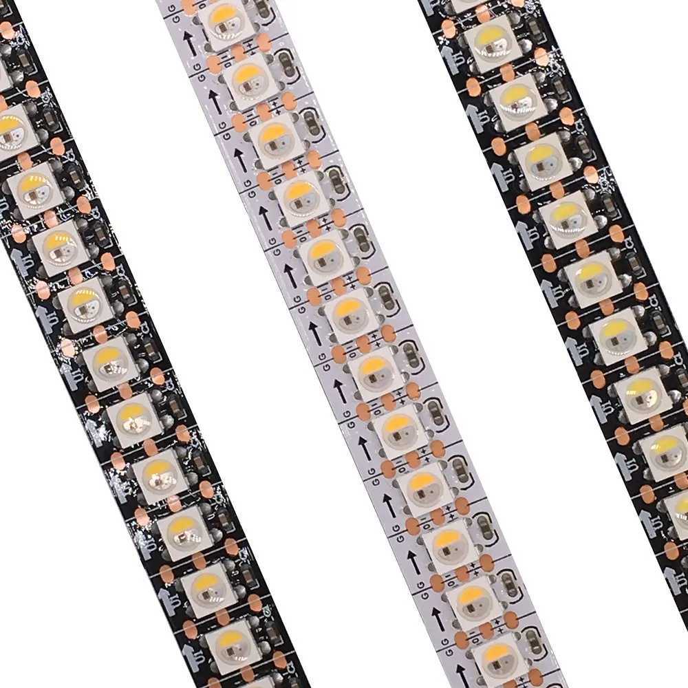 SK6812 RGBW (Similar to WS2812B) LED Strip Light 4 in 1 30/60/144Leds/Pixels/m Individually Addressable LED Tape IP30/IP65/IP67 DC5V W250701